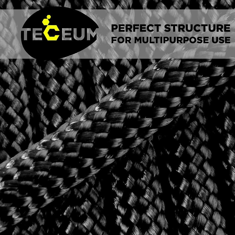 TECEUM Paracord Rope 5/32 Inch, 4mm - Size reference