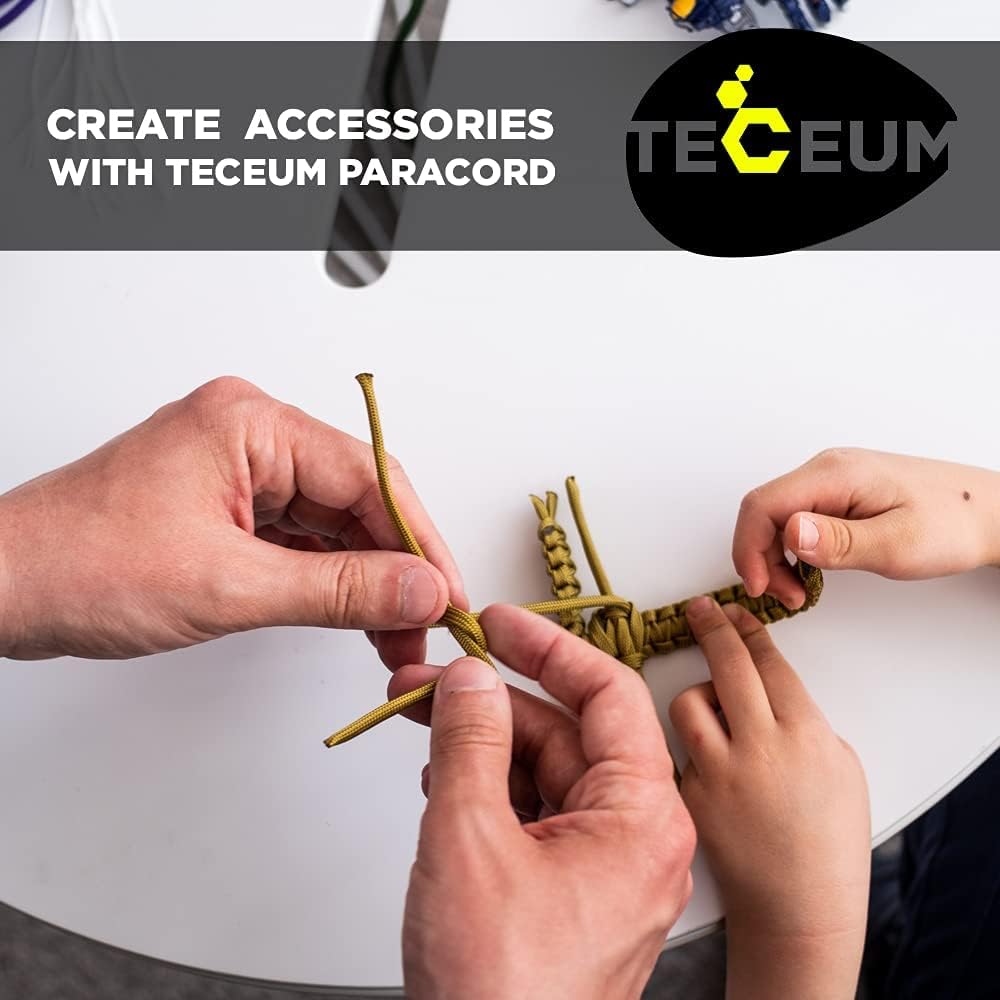 TECEUM Paracord Rope 5/32 Inch, 4mm - Packaging