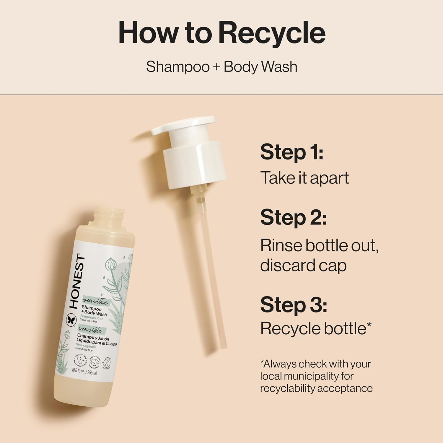 Honest Company 2 in 1 Baby Shampoo and Body Wash 10oz - Detail view