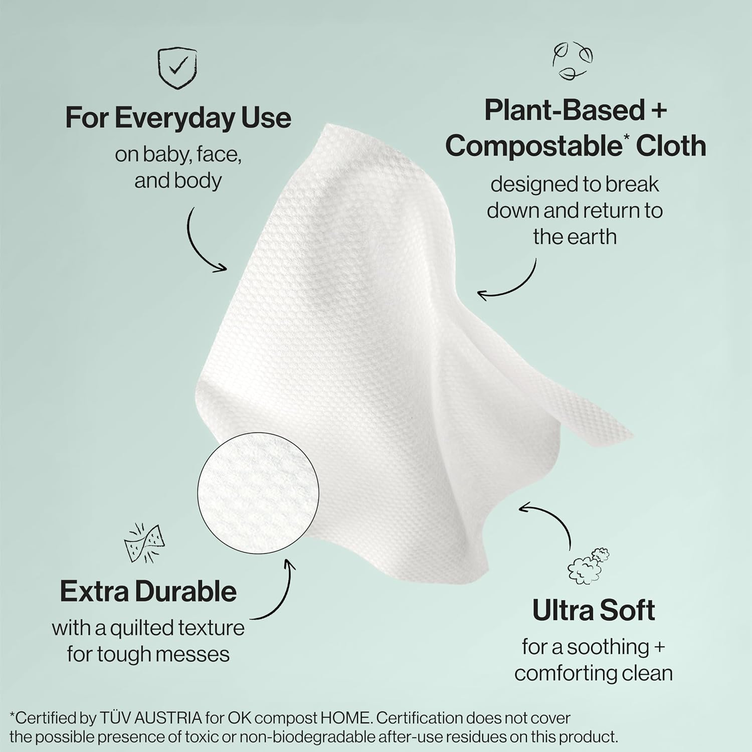Honest Company Baby Wipes Sensitive Skin 720 Count - In use