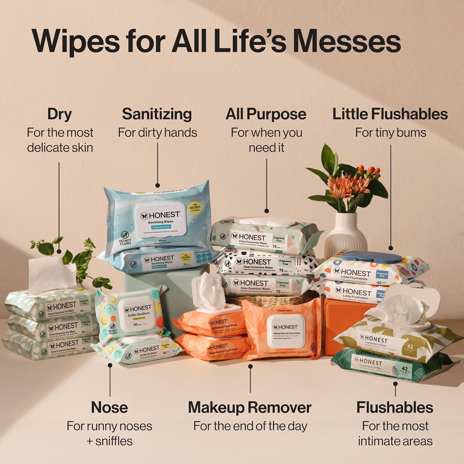Honest Company Baby Wipes Sensitive Skin 720 Count - Additional view