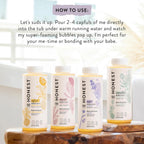 Honest Company Foaming Bubble Bath Lavender 12oz - In use