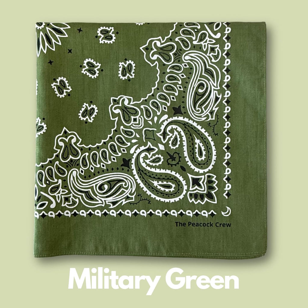 Soft Cotton Paisley Bandanas Pack, 22 x 22 Inches - Packaging
