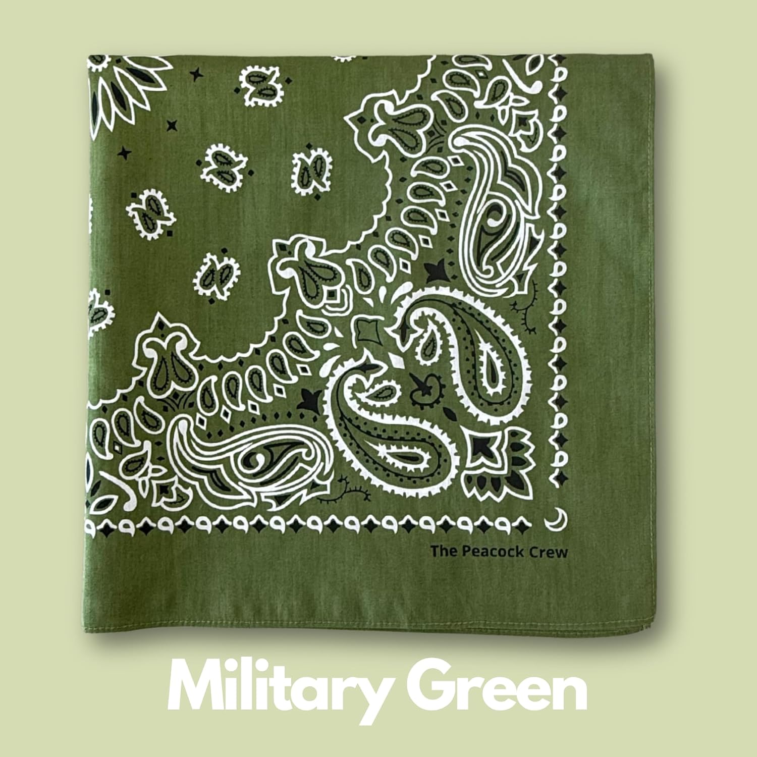 Soft Cotton Paisley Bandanas Pack, 22 x 22 Inches - Packaging
