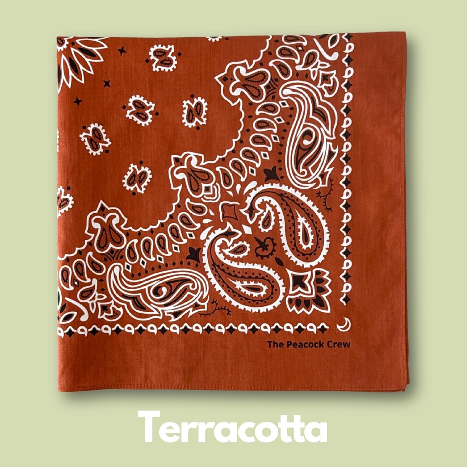 Soft Cotton Paisley Bandanas Pack, 22 x 22 Inches - Additional view