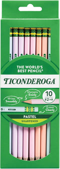 Ticonderoga Pastel Pencils Assorted, Pack of 10