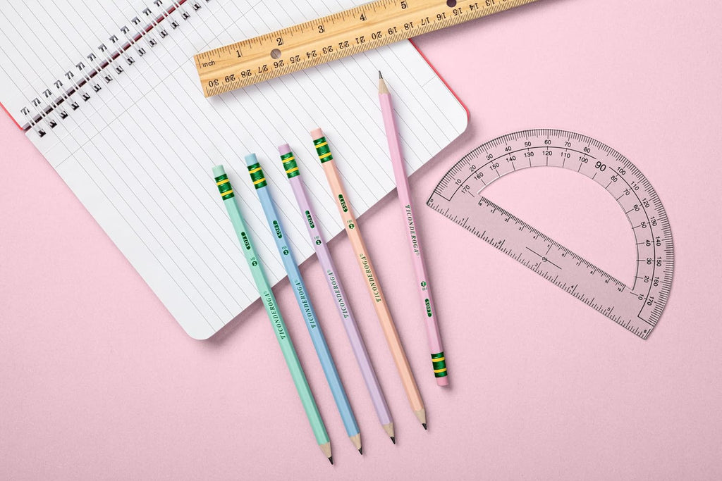 Ticonderoga Pastel Pencils Assorted, Pack of 10 - Packaging