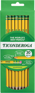 Ticonderoga Wood Cased Pencils #2 HB, 30 Count