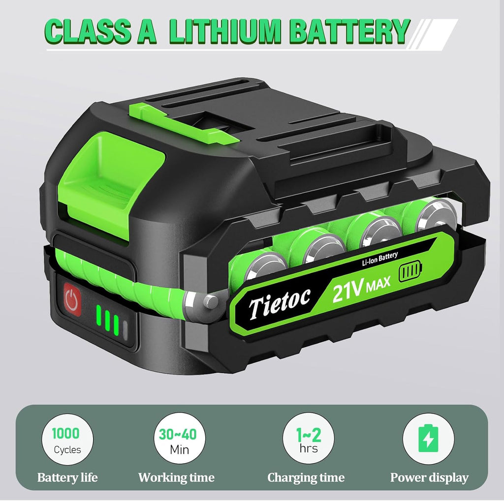 Tietoc 6 Inch Cordless Mini Electric Chainsaw - Close-up