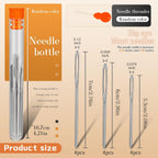 TLKKUE 12-Pc Large-Eye Yarn Needles, 3 Sizes - Detail view