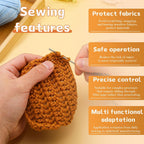 TLKKUE 12-Pc Large-Eye Yarn Needles, 3 Sizes - Size reference
