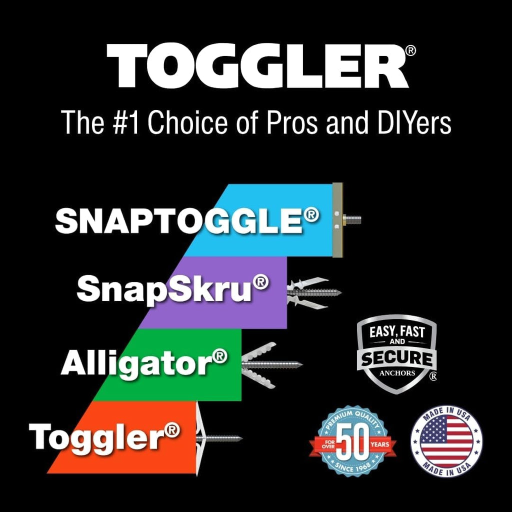 TOGGLER SNAPTOGGLE Drywall Anchors, 20 Pack - Packaging