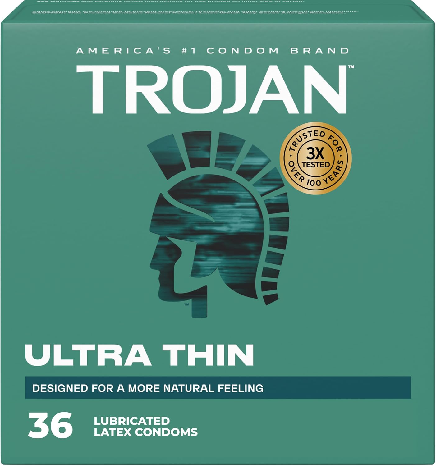 Trojan Ultra Thin Lubricated Condoms, 36 Ct