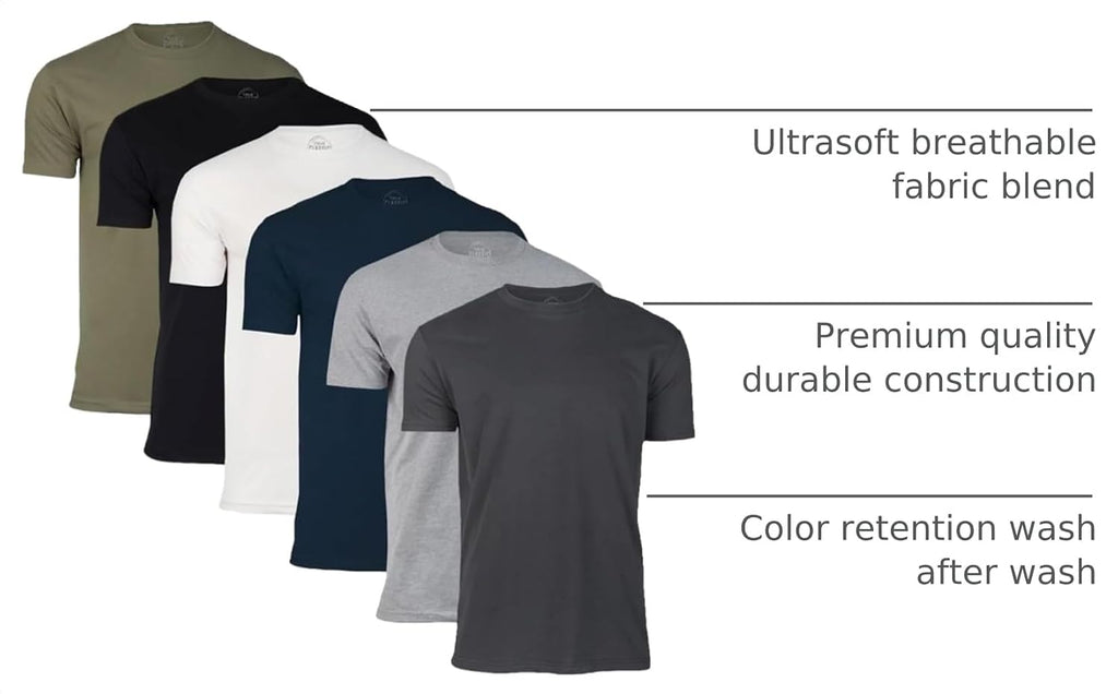 True Classic Men's Crew Neck T-Shirt - Size reference