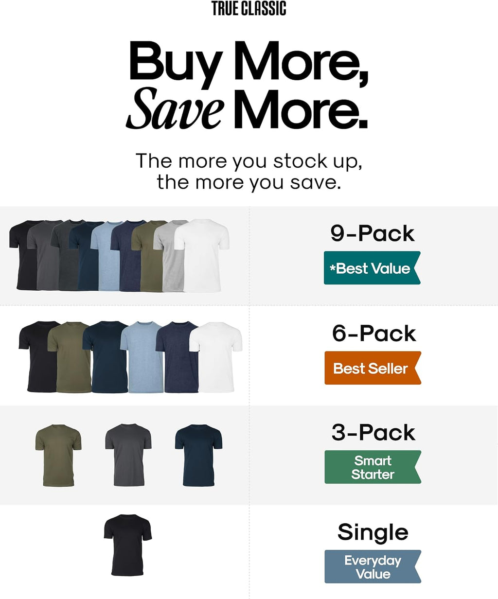 True Classic Men's Crew Neck T-Shirt - In use