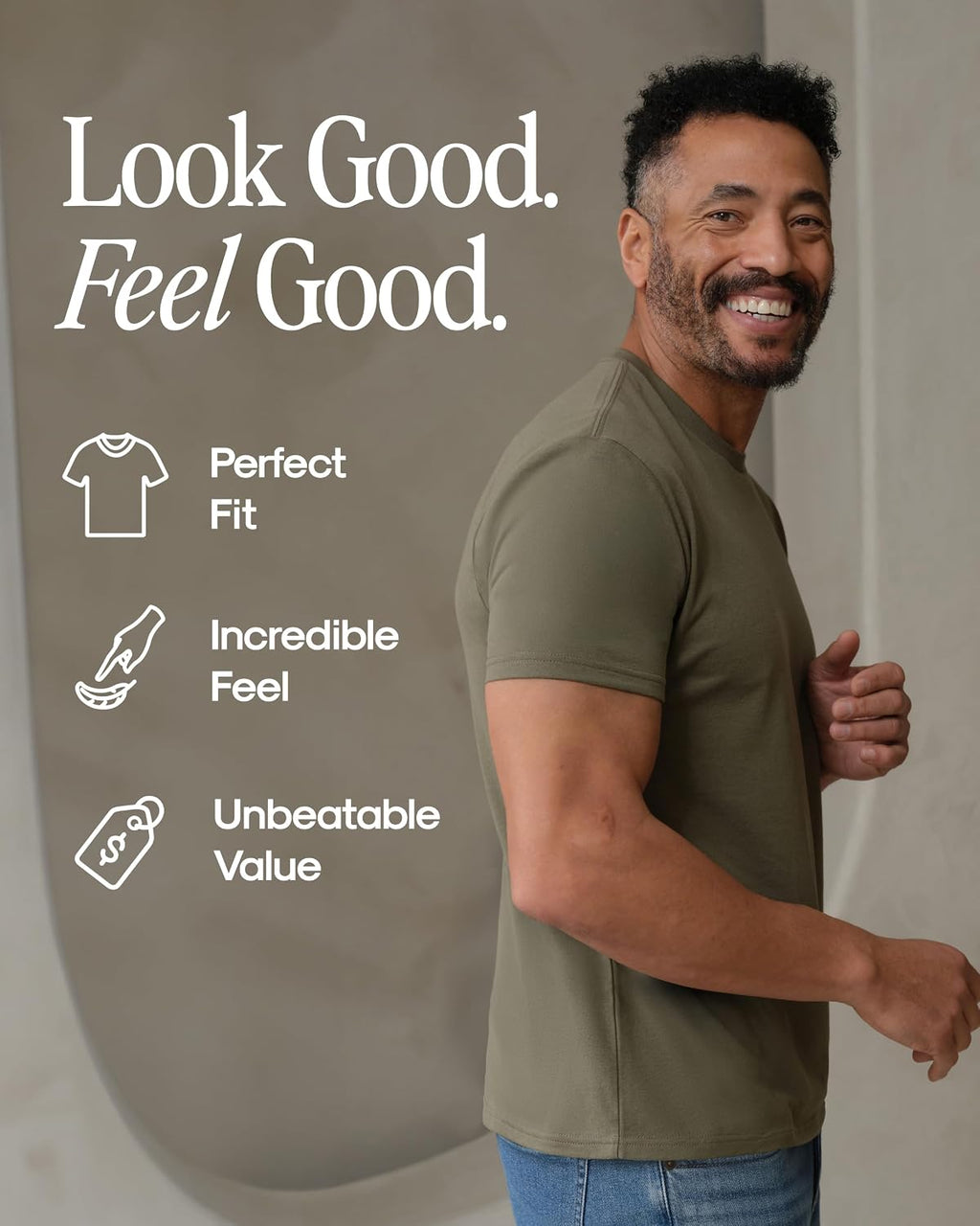 True Classic Men's Crew Neck T-Shirt - Packaging