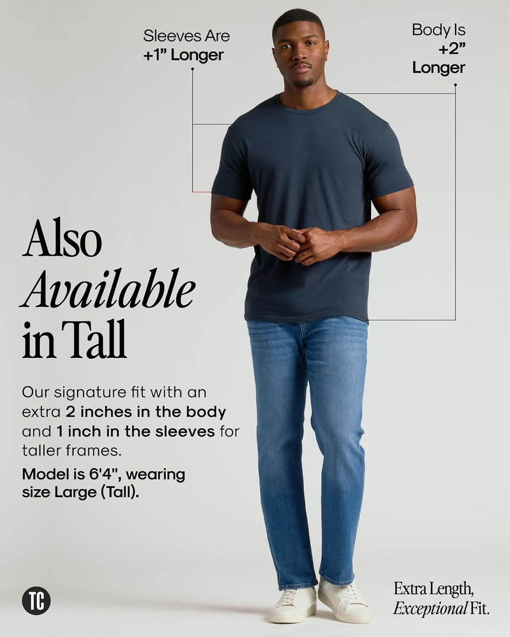 True Classic Men's Crew Neck T-Shirt - Additional view