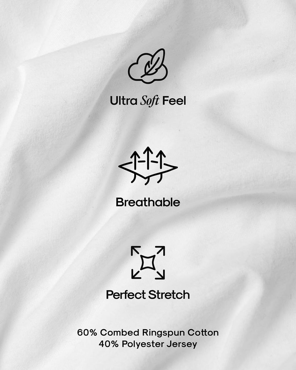True Classic Men's Crew Neck T-Shirt - Feature highlight