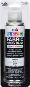 Tulip ColorShot Fabric Spray Paint, Black