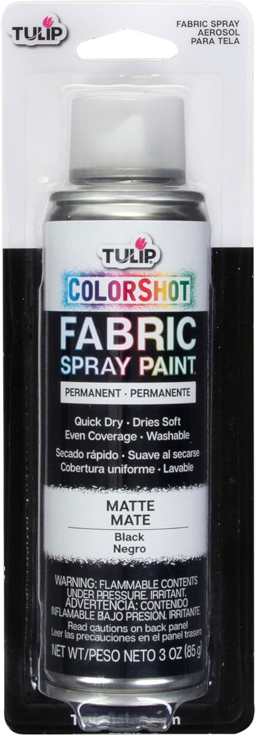 Tulip ColorShot Fabric Spray Paint, Black