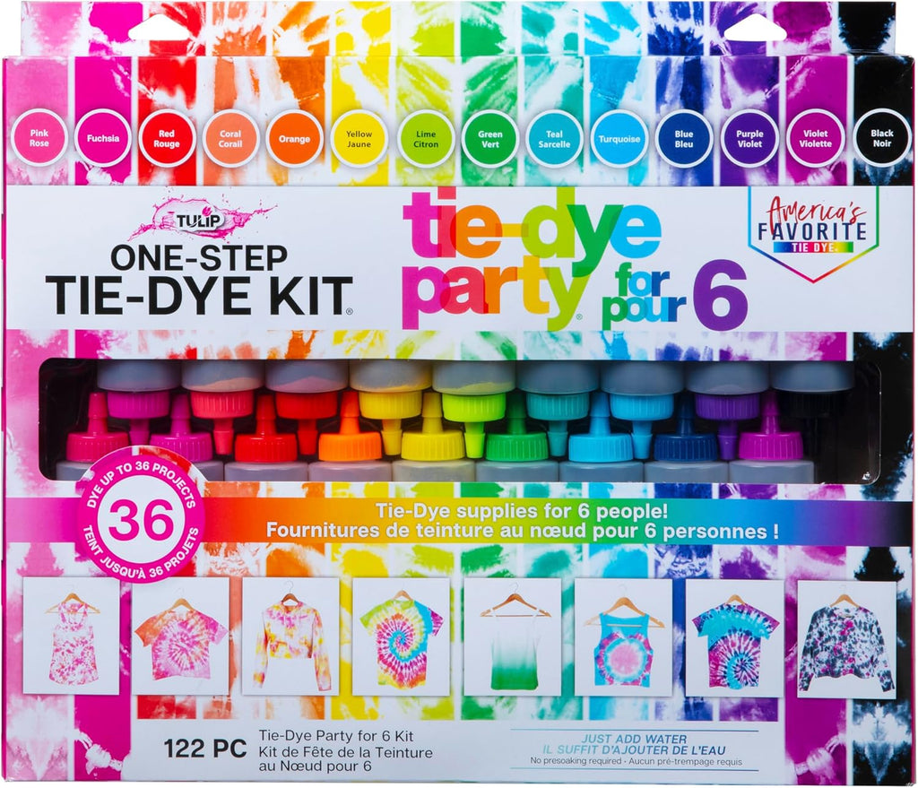 Tulip One-Step Tie Dye Party Kit, 18 Btl