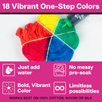 Tulip One-Step Tie Dye Party Kit, 18 Btl - Close-up