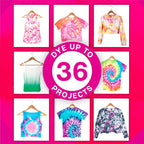 Tulip One-Step Tie Dye Party Kit, 18 Btl - Size reference