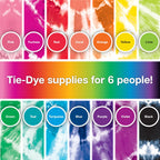 Tulip One-Step Tie Dye Party Kit, 18 Btl - In use