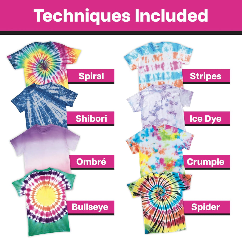 Tulip One-Step Tie Dye Party Kit, 18 Btl - Feature highlight