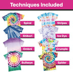 Tulip One-Step Tie Dye Party Kit, 18 Btl - Feature highlight