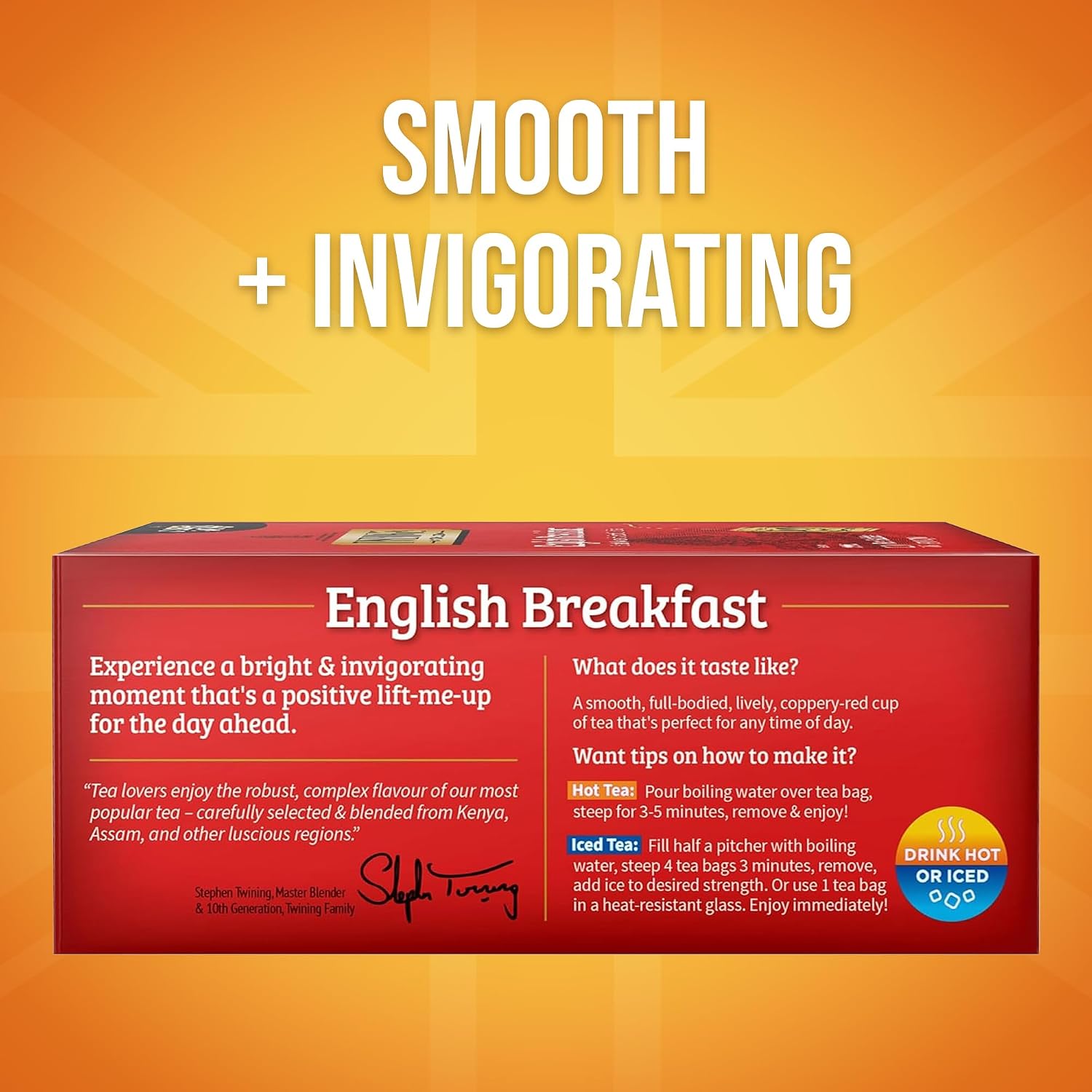 Twinings English Breakfast Tea, 100 Ct - Detail view
