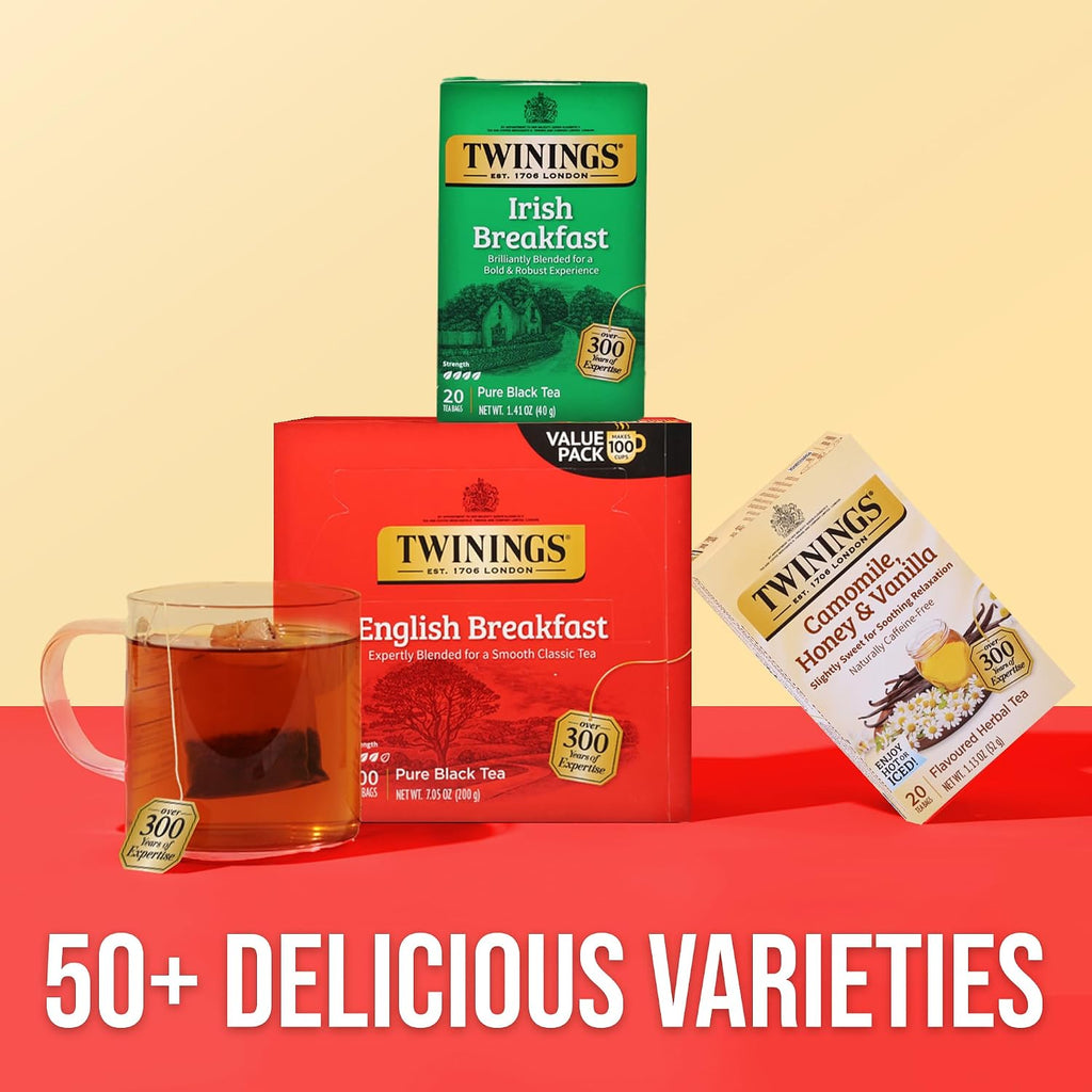 Twinings English Breakfast Tea, 100 Ct - In use