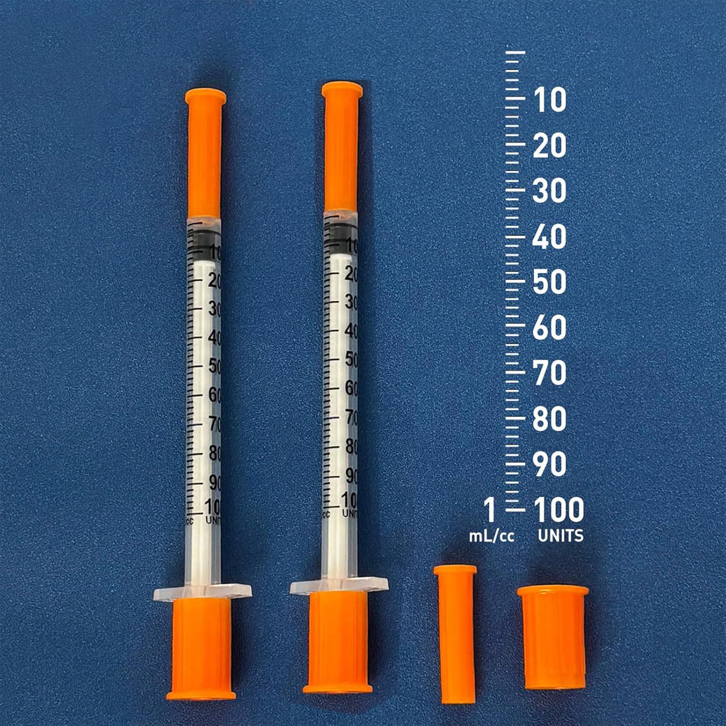 EassYring U-100 1cc Syringes, 36 Pack - Detail view