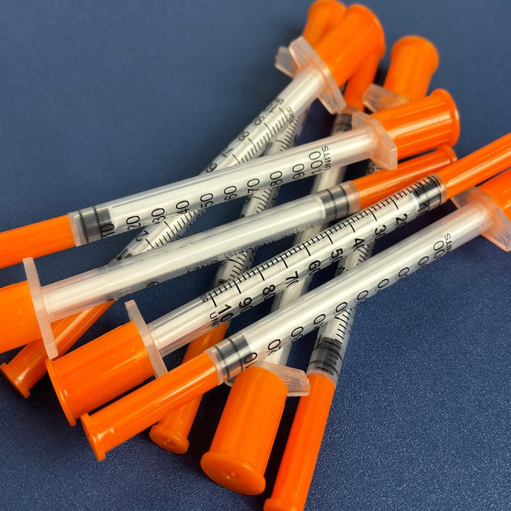 EassYring U-100 1cc Syringes, 36 Pack - Size reference