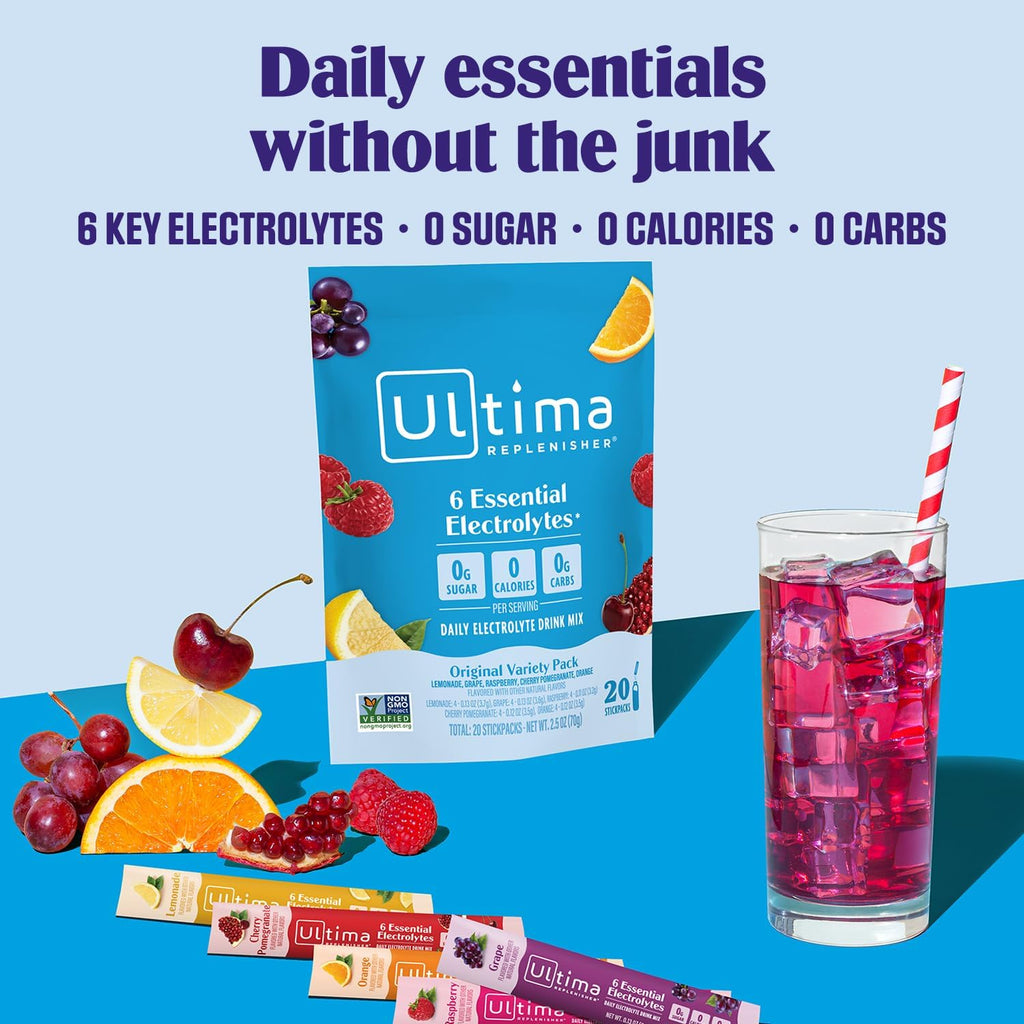 Ultima Replenisher Electrolyte Packets, 20 Pack - Detail view