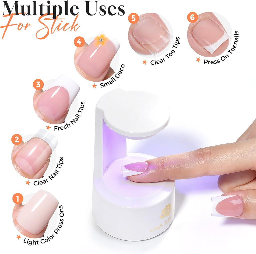 UNA GELLA Gel Nail Glue, 40g Soak Off Formula - Close-up