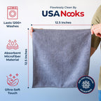 USANOOKS Microfiber Cleaning Cloth, 12 Pack - Detail view