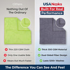 USANOOKS Microfiber Cleaning Cloth, 12 Pack - Alternate angle
