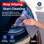 USANOOKS Microfiber Cleaning Cloth, 12 Pack - In use