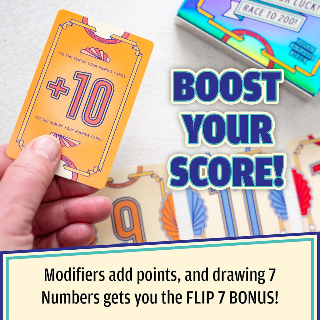 USAOPOLY Flip 7 Card Game, 3+ Players - Packaging
