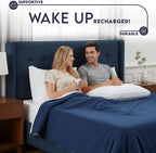 Utopia Bedding Down Alternative Pillows, 2 Pack - Size reference