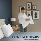 Utopia Bedding Down Alternative Pillows, 2 Pack - In use