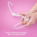 Utopia Home Plastic Hangers, 50 Pack, White - Close-up