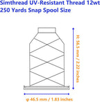 Simthread UV Resistant Outdoor Thread, 2 Spools - Detail view