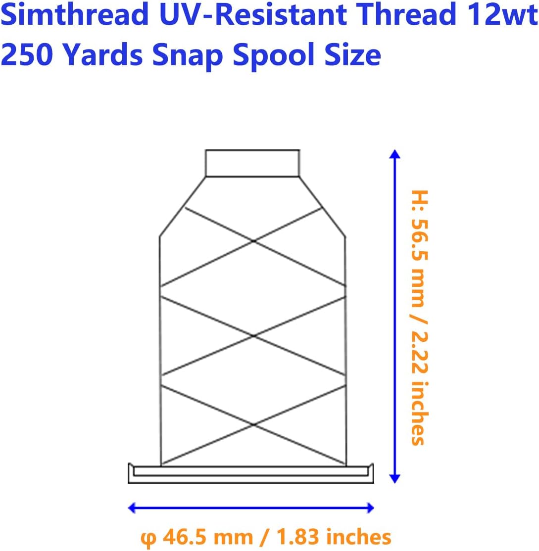 Simthread UV Resistant Outdoor Thread, 2 Spools - Detail view
