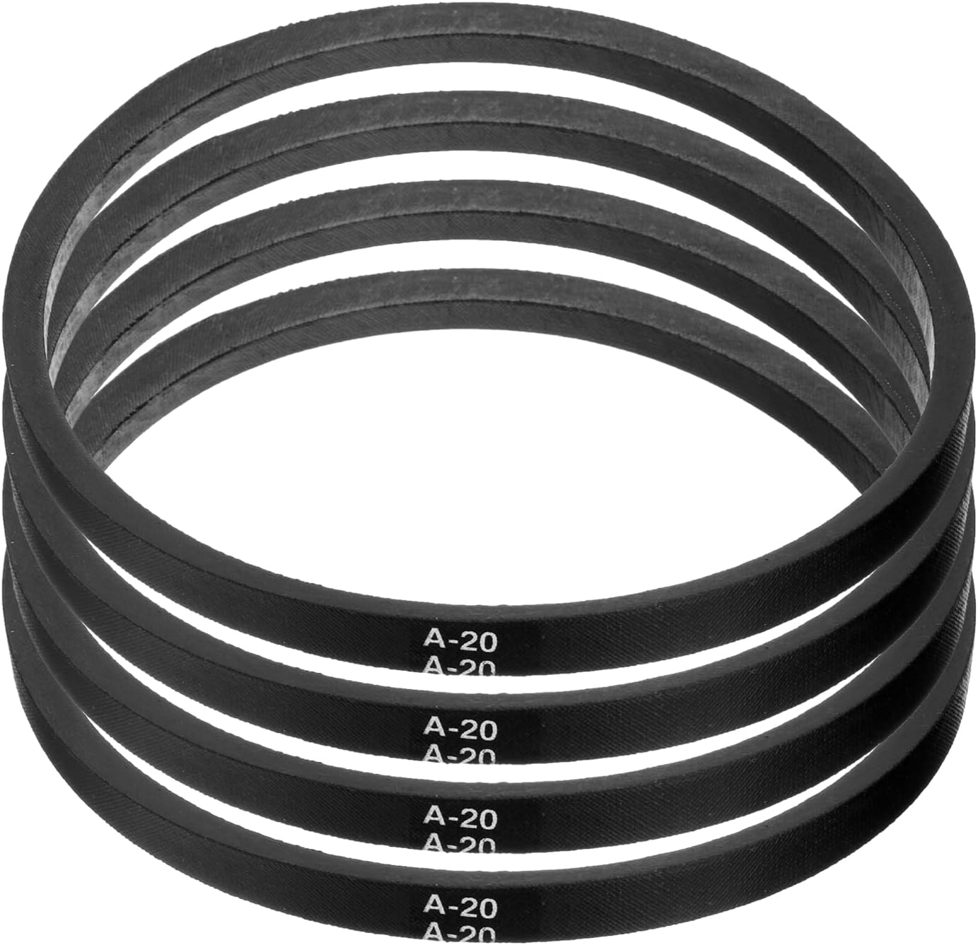 uxcell A20 V-Belt, 4 Pack, 20 Inch