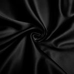 VACVELT Black Satin Fabric, 60 Inch Wide, 1 Yard