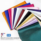 VACVELT Black Satin Fabric, 60 Inch Wide, 1 Yard - Close-up