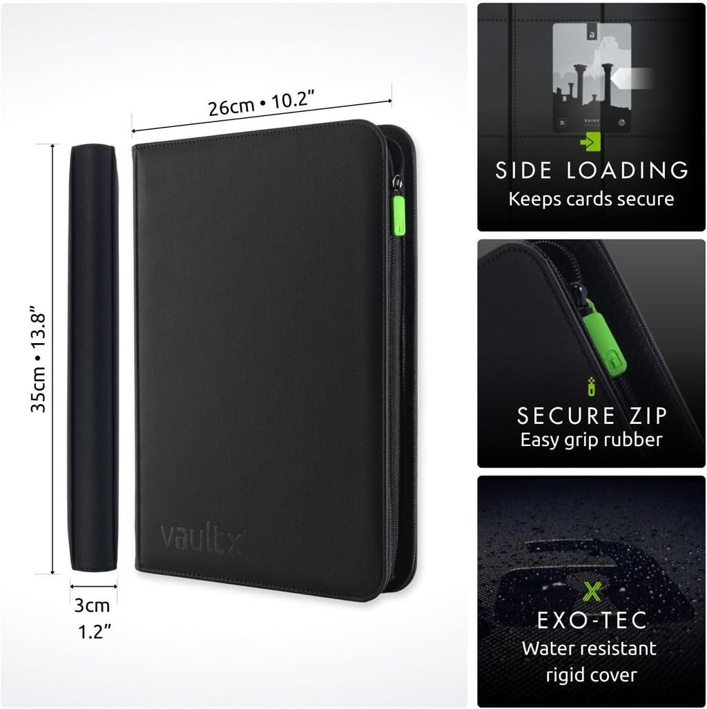 Vault X 9 Pocket Zip Card Binder, 360 Cards - Detail view