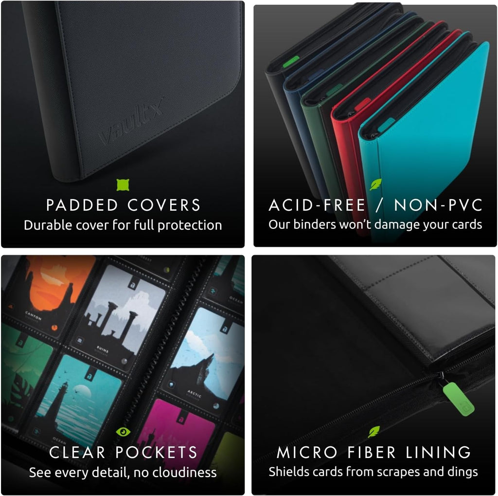 Vault X 9 Pocket Zip Card Binder, 360 Cards - Packaging